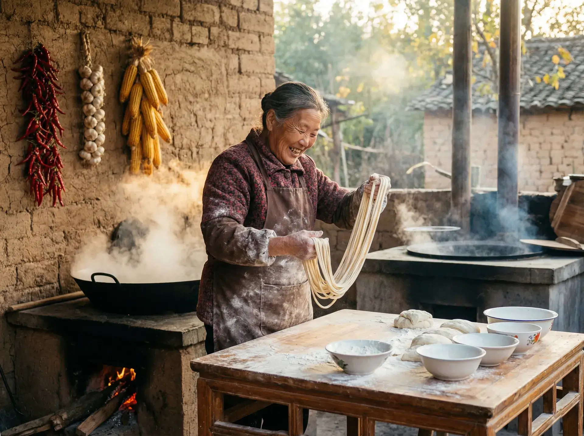 农家大嫂手擀面 - 奈克瑟斯奥特曼下载 乡村美食